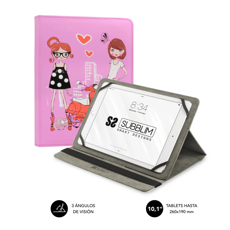 Funda de Tablet Subblim Trendy Case Fashion Girls 10.1"