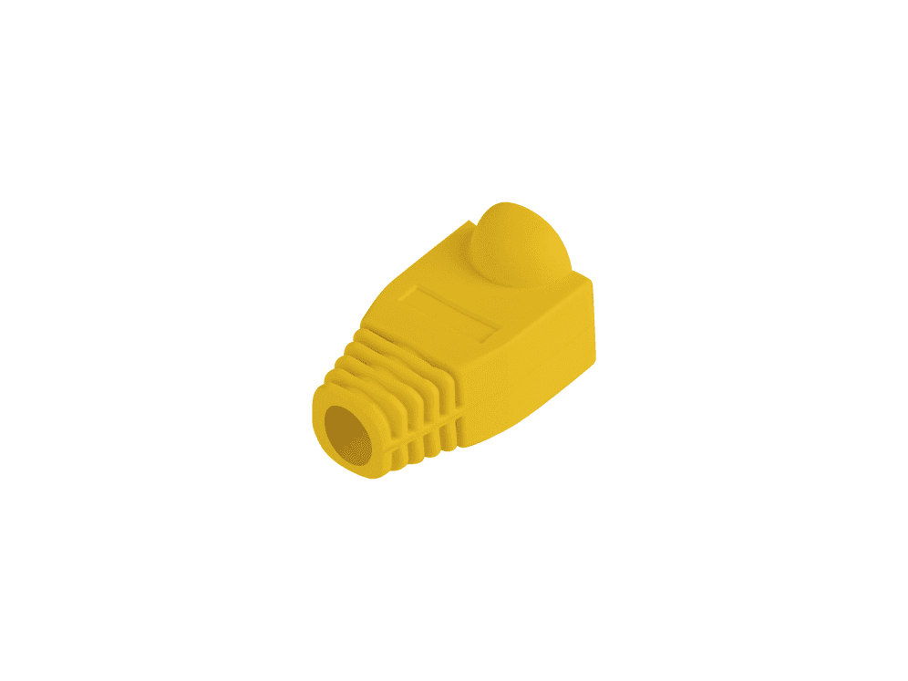 Funda Protectora Lanberg Conector RJ45 (Pack 100 Uds) Amarillo