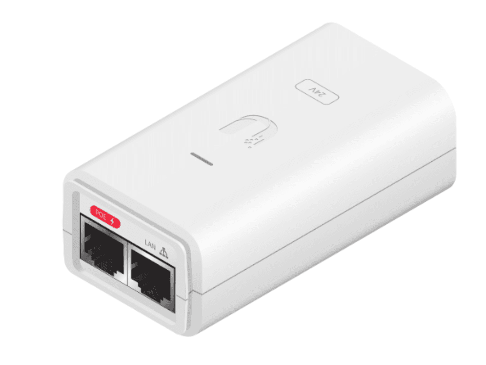 Inyector Ubiquiti POE-24-12W-G-WH 24V 12W 0.5A Giga Blanco — imagen 1