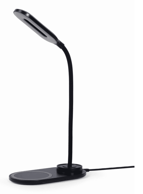 Lámpara de Escritorio con Cargador Inalámbrico Negro — imagen 1