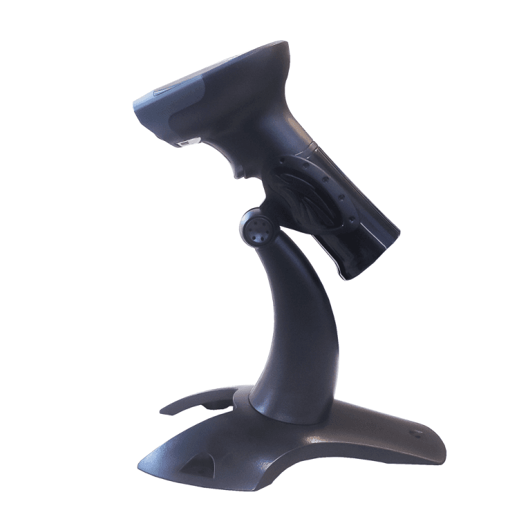 Lector de Codigo de Barras 10Pos IS-300UN Laser 1D 2D USB Negro Soporte — imagen 1