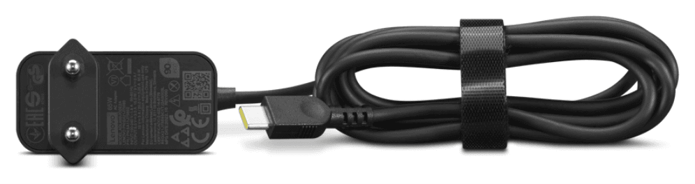 Lenovo 4X21L54610 adaptador e inversor de corriente Interior 65 W Negro — imagen 1