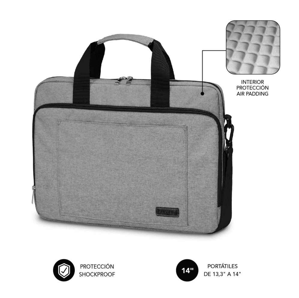 Maletin para portátil Subblim Air Padding 13.3-14" Grey — imagen 1