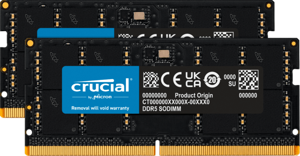 Memoria Crucial SODIMM DDR5 64GB 5600MHz CT2K32G56C46S5 — imagen 1