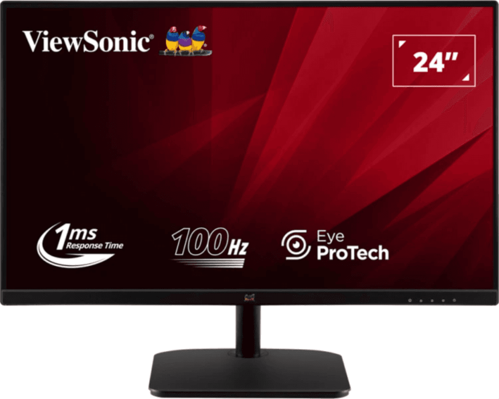 Monitor Viewsonic 23.8" Va2432-Mhd-3 Fhd Ips Led Vga Hdmi Dp