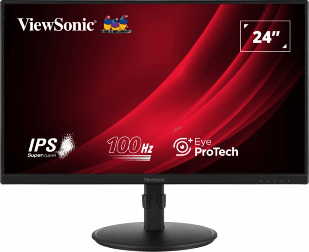 Monitor Viewsonic 24" Vg2408A Fhd Ips Led Vga Hdmi Dp Usb Multi Ergonomic — imagen 1