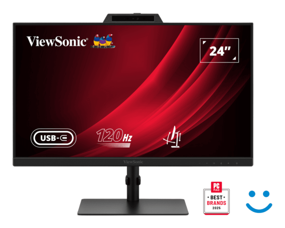 MONITOR VIEWSONIC 24" VG2441V FHD 120Hz IPS HDMI DDP WCAM USB USB-C MULTI AJUST