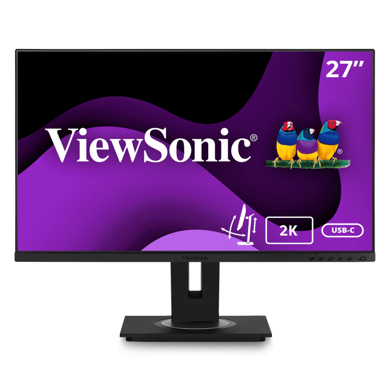 Monitor Viewsonic 27" 2K Qhd Ips Hdmi Dp-Inout Usb-C Rj45 Usb Multi Ergo Pivot — imagen 1