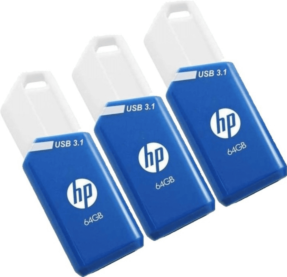 Pendrive USB 3.1 Hp 64GB X755W Pack 3x64GB Azul P-HPFD755W64X3-GE — imagen 1