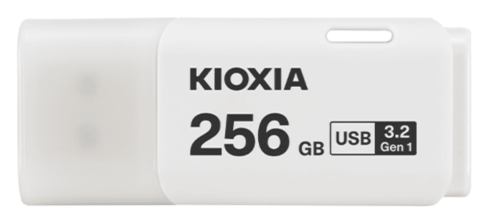 Pendrive USB 3.2 Kioxia 256GB U301 Blanco LU301W256GG4 — imagen 1