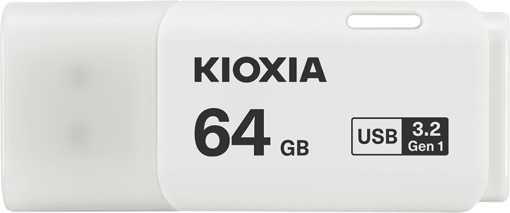 Pendrive USB 3.2 Kioxia 64GB U301 Blanco LU301W064GG4 — imagen 1
