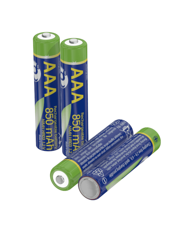 PILAS AAA GEMBIRD NI-MH RECARGABLE 850 MAH 4PCS BLISTER PACK