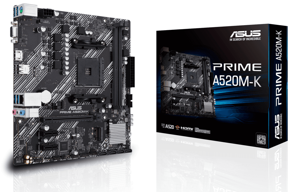 Placa Base Asus Prime A520M-K AM4 Micro-ATX 2xDDR4 — imagen 1
