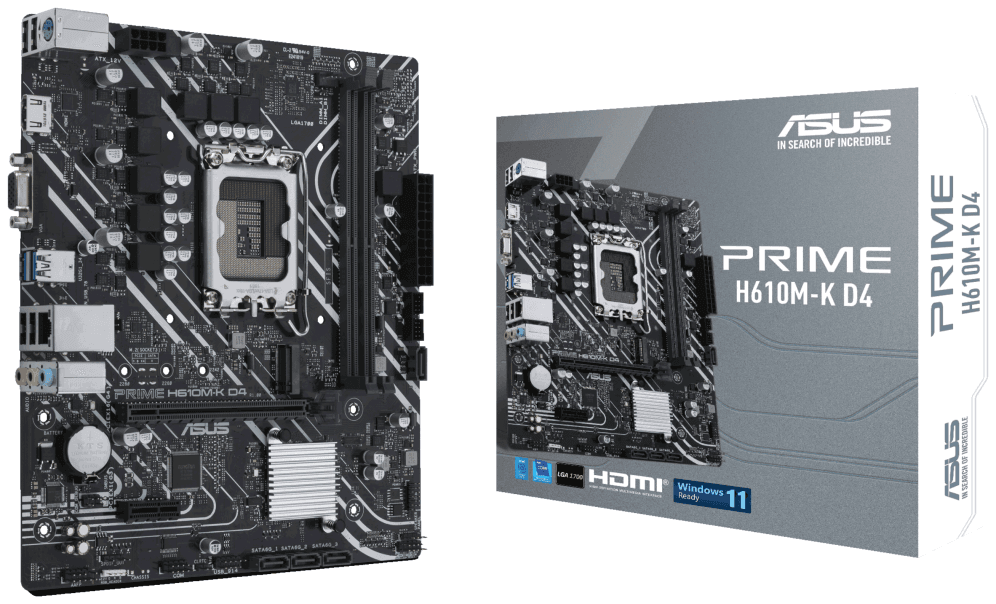 Placa Base Asus Prime H610M-K D4 LGA1700 Micro-ATX 2xDDR4 — imagen 1