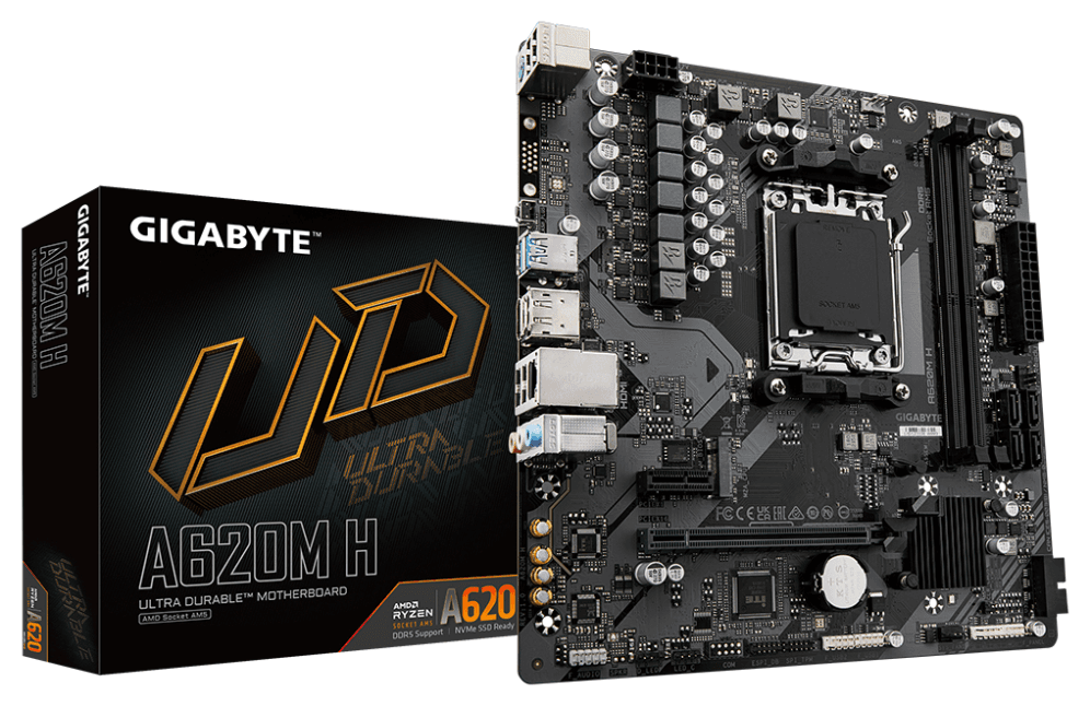 Placa Base Gigabyte A620M-H-G10 AM5 Micro-ATX 2xDDR5 — imagen 1