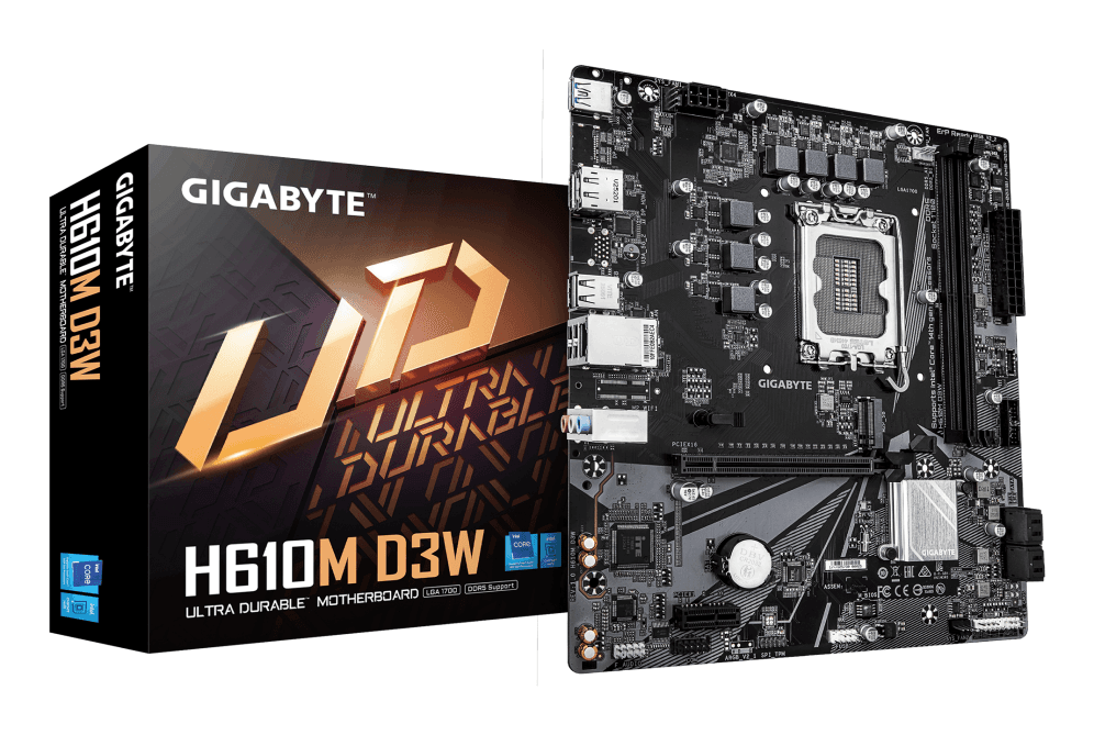 Placa Base Gigabyte H610M D3W LGA1700 Micro-ATX 2xDDR5 — imagen 1