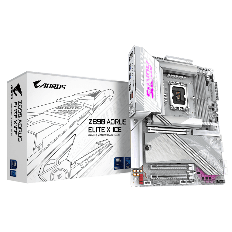 Placa Base Gigabyte Z890 A Elite X Ice LGA1851 ATX 4xDDR5 — imagen 1