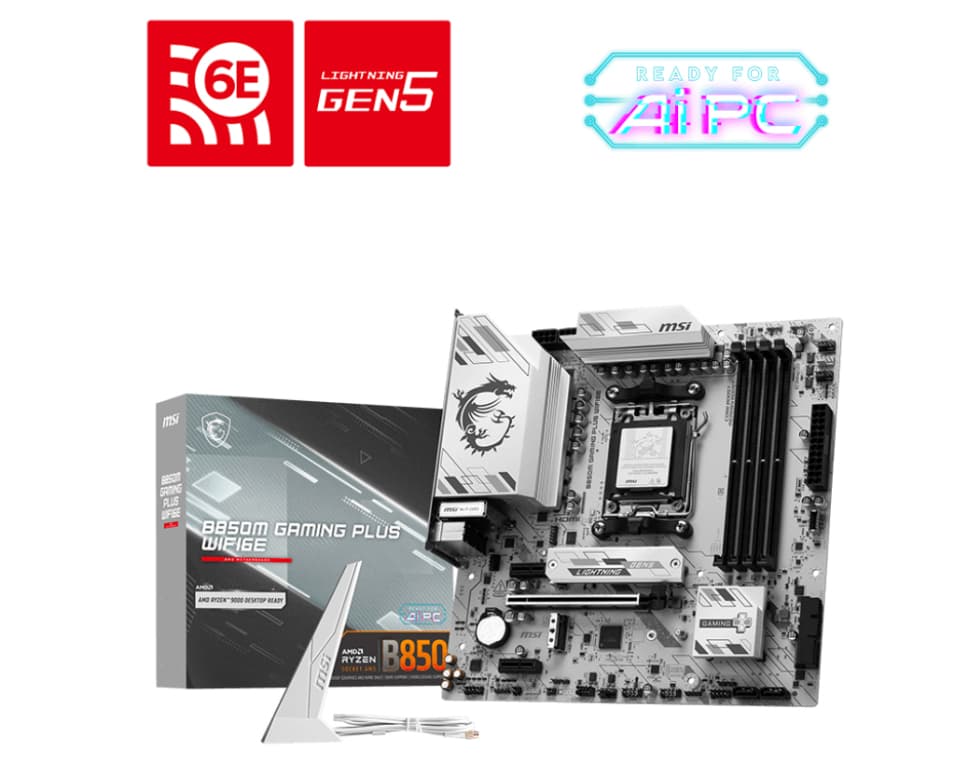 Placa Base MSI B850M Gaming Plus WiFi6E AM5 Micro-ATX 4xDDR5