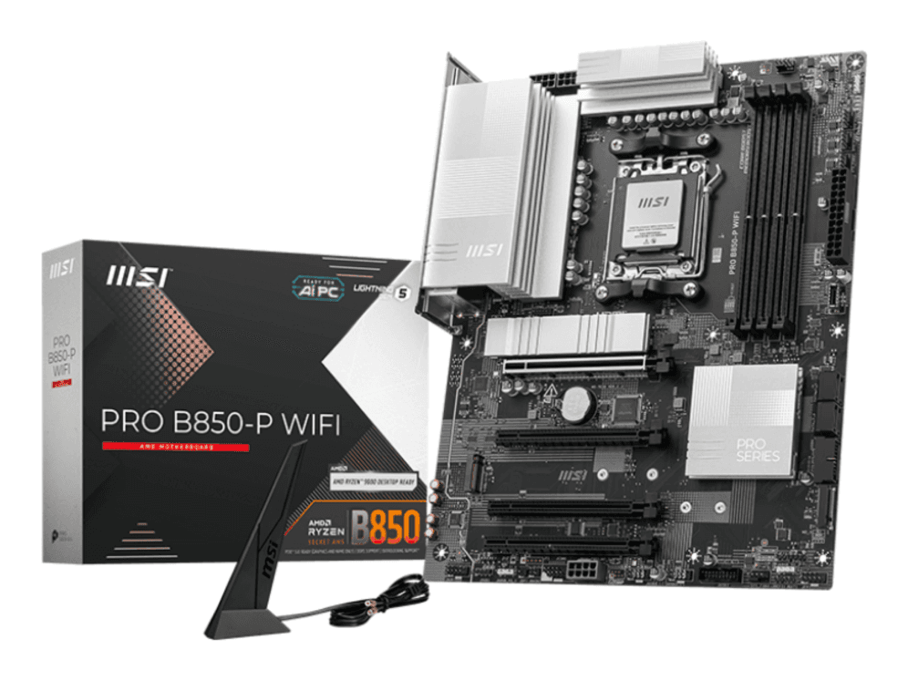 Placa Base MSI Pro B850-P WiFi AM5 ATX 4xDDR5 PCIe Gen5, M.2 Gen5 — imagen 1