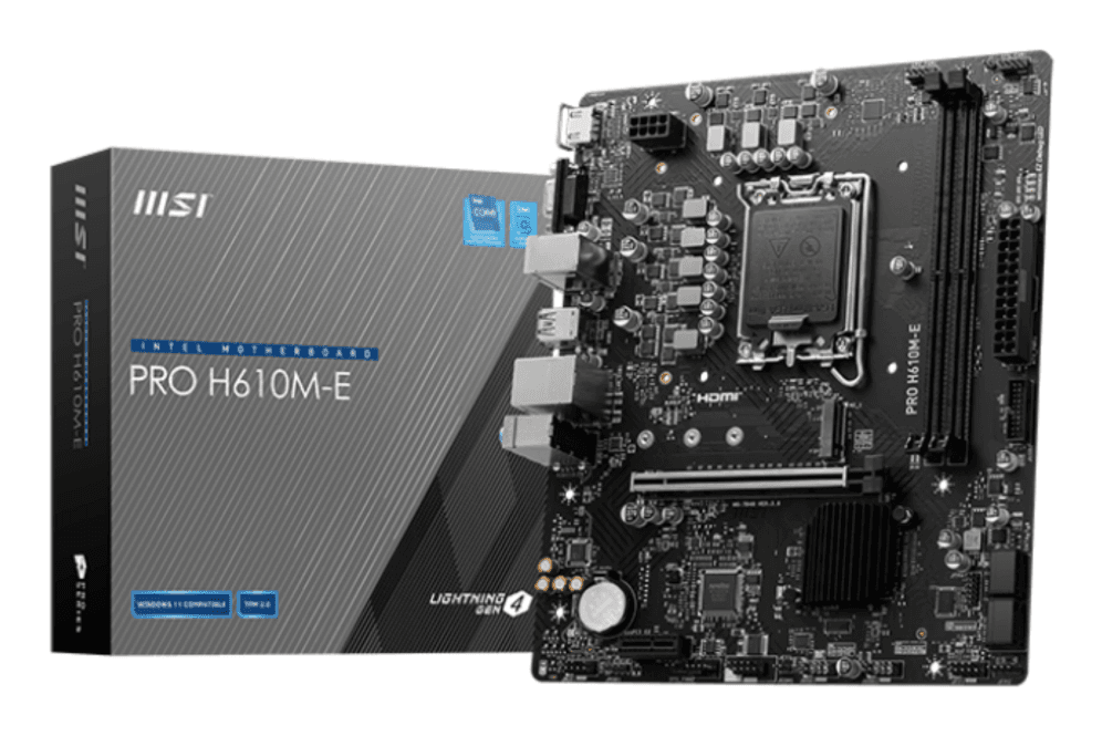Placa Base MSI PRO H610M-E LGA1700 Micro-ATX 2xDDR5 — imagen 1
