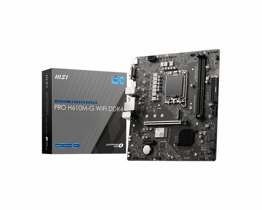 Placa Base MSI PRO H610M-G WiFi LGA1700 Micro-ATX 2xDDR4 — imagen 1