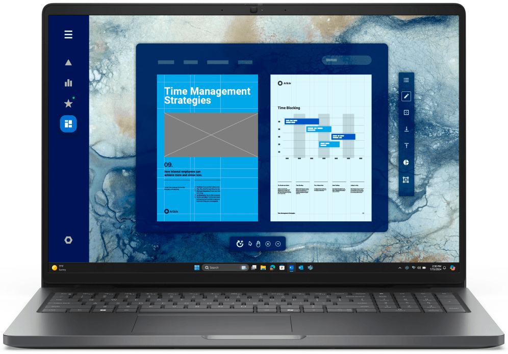 Portátil Dell Pro 16 PC16250 intel U5-225U 16Gb 512Gb 16" Full HD W11Pro — imagen 1