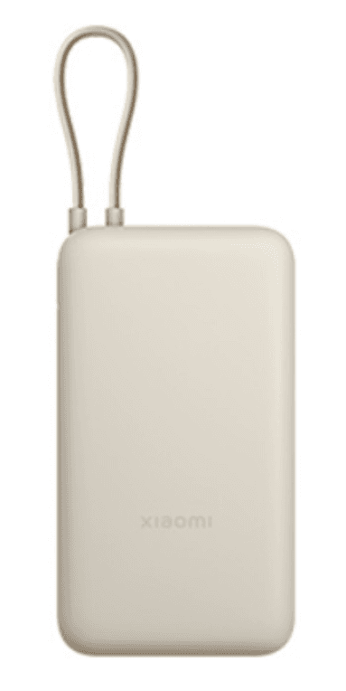 Power Bank Xiaomi 33W 20000mAh Cable Integrado Tan