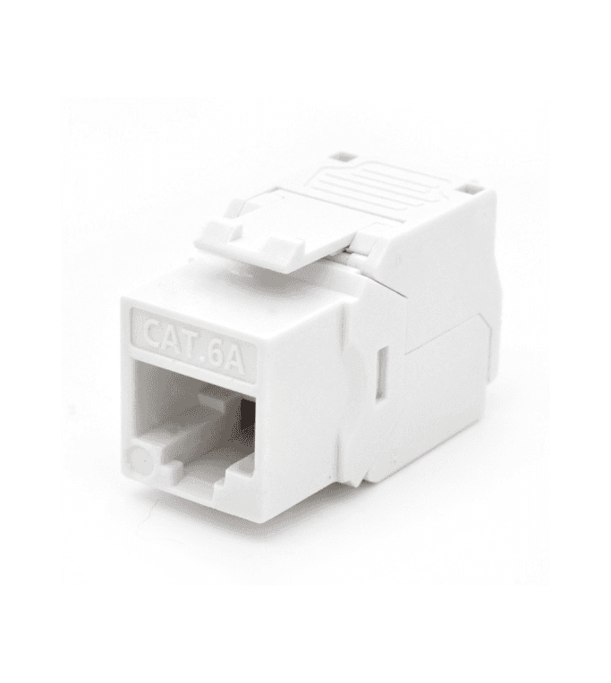 Presa Keystone WP Cat.6A UTP Tool-Less Color Blanco para Instalaciones Discretas — imagen 1