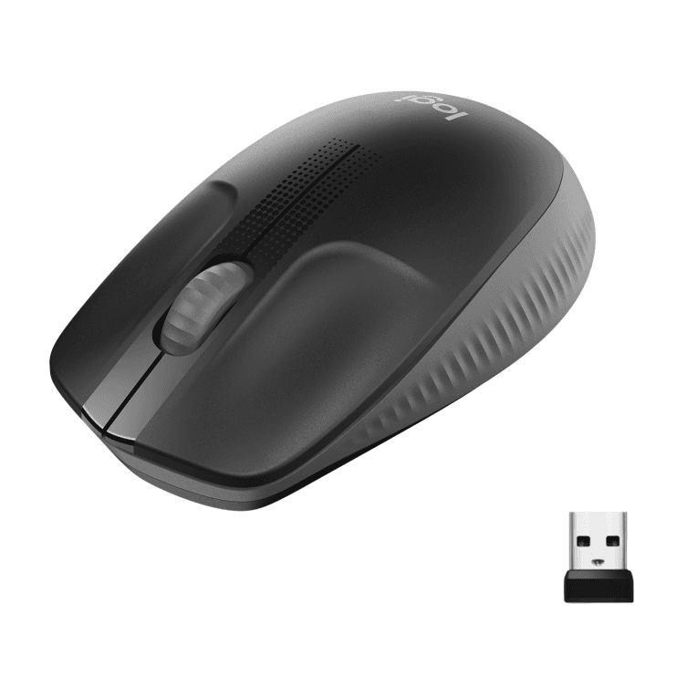 Ratón Logitech M190 Negro Gris RF Inalámbrico Pilas
