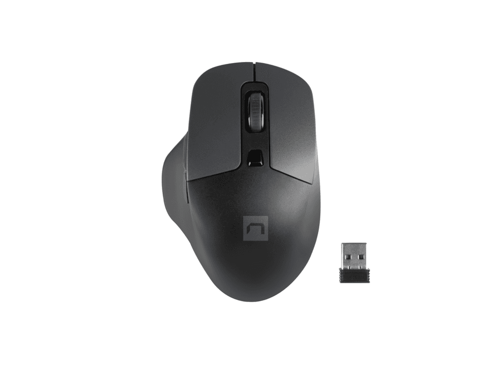 Ratón Natec Blackbird 2 Silent 1600DPI Negro RF Inalámbrico Pilas — imagen 1