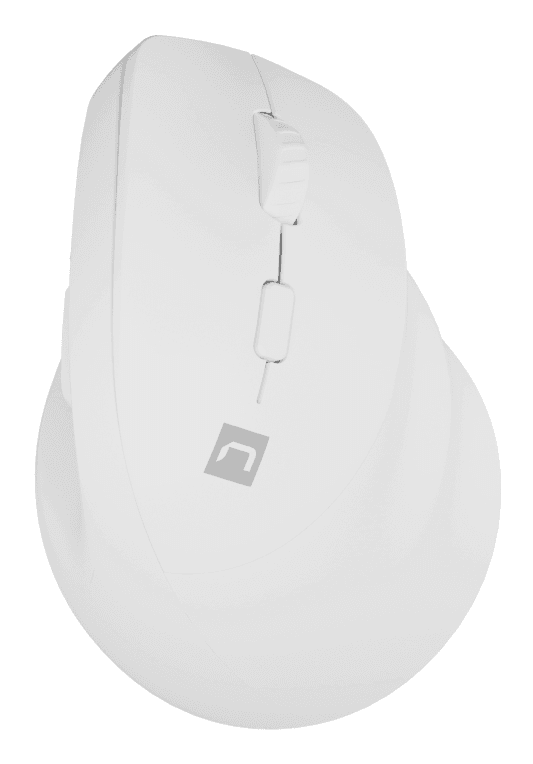 Ratón Natec Crake 2 Vertical Diestro Dual 2400 DPI Blanco Bluetooth Pilas