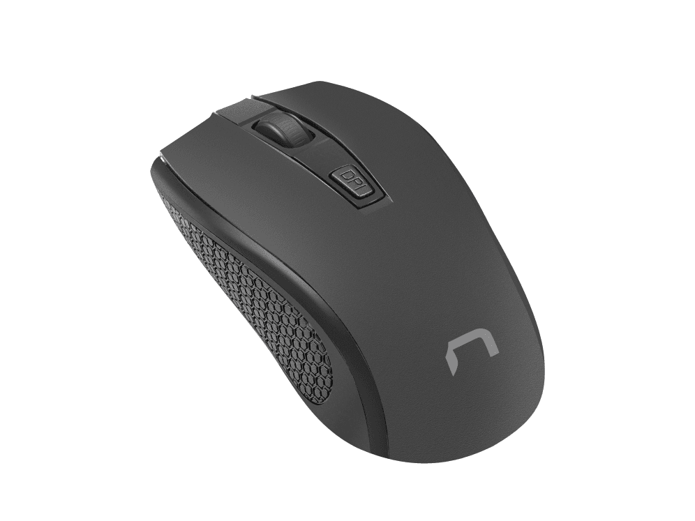 Ratón Natec Jay 2 1600DPI Optical Negro RF Inalámbrico Pilas — imagen 1