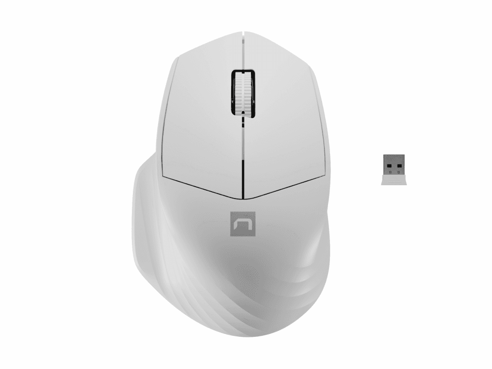 Ratón Natec Siskin 2 1600 DPI Blanco Bluetooth Pilas — imagen 1