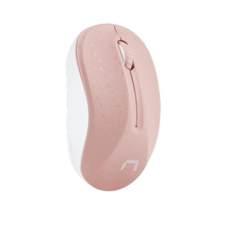 Ratón Natec Toucan Rosa-Blanco RF Inalámbrico Pilas — imagen 1