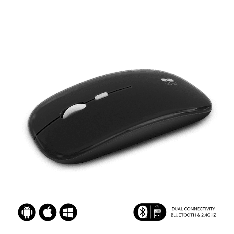 Ratón Subblim Dual Flat Black Bluetooth Batería Recargable — imagen 1