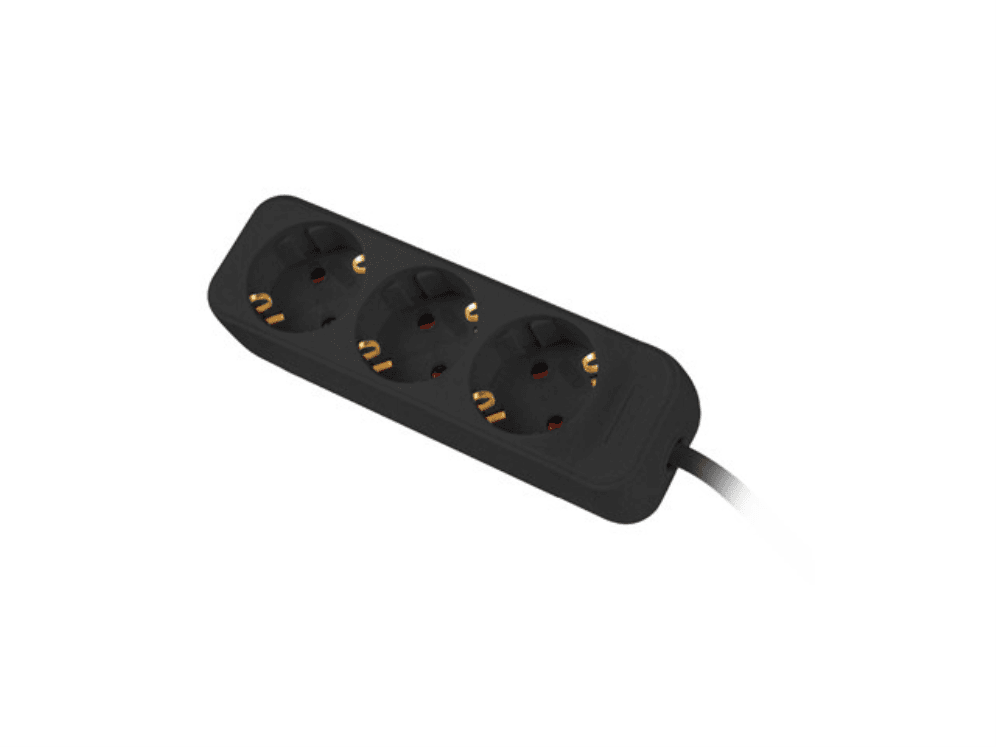 Regleta Lanberg PS0-03F-0150-BK 3 Tomas Schuko Negra 1.5m — imagen 1