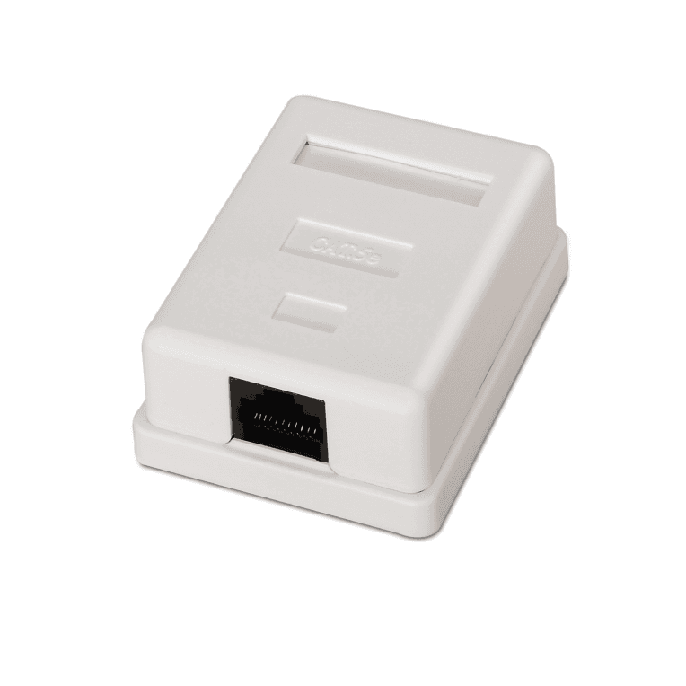 Roseta de Superficie Aisens RJ45 Cat.5e UTP 1 Toma Blanco A138-0296