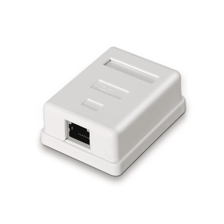 Roseta de Superficie Aisens RJ45 Cat.6 FTP 1 Toma Blanco A139-0303