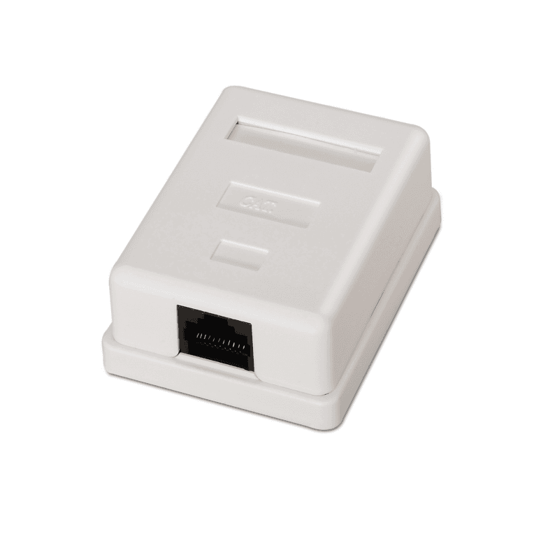 Roseta de Superficie Aisens RJ45 Cat.6 UTP 1 Toma Blanco A139-0301