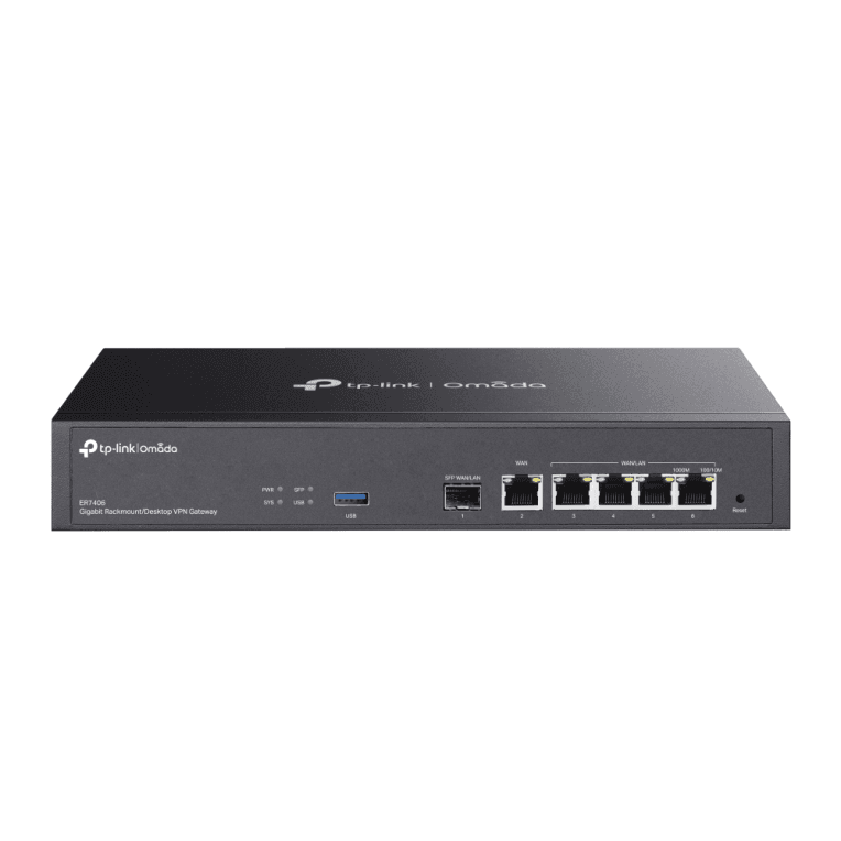 Router VPN TP-Link Omada Multi-Gigabit Montable En Rack Escritorio Omada ER7406