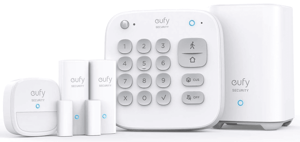 SISTEMA ALARMA EUFY KIT 2x HOMEBASE 2x ENTRY SENSOR 1x KEYPAD 1x MOTION SENSOR