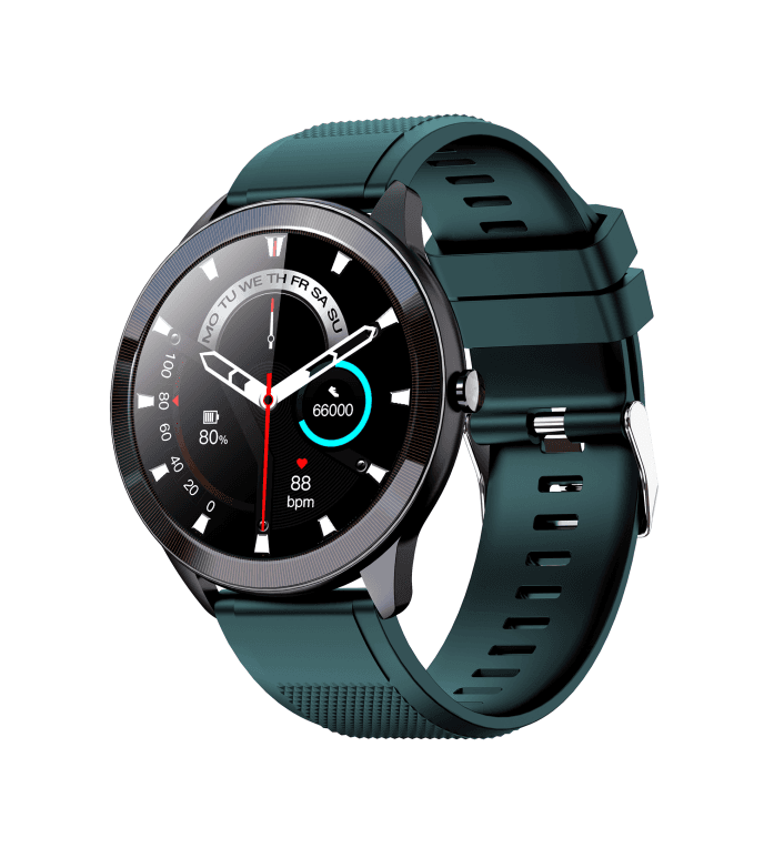 SmartWatch Leotec 1,28" Multisport Wave Verde Pantalla Redonda