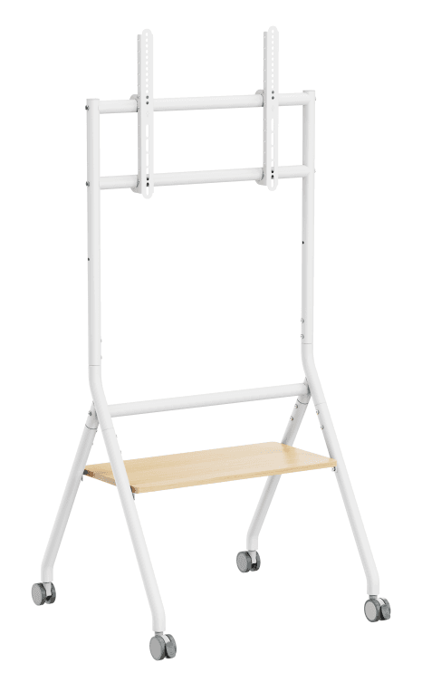 Soporte de Suelo Ewent EW1582 Altura Ajustable Para TV 37-86 Pulgadas Color Blanco — imagen 1