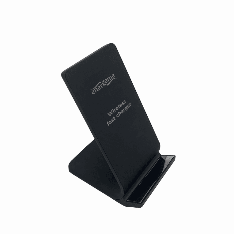 Soporte De Telefono Gembird Con Cargador Inalambrico 10 W Color Negro — imagen 1