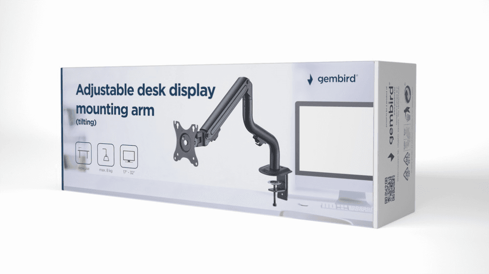 Soporte Gembird MA-DA1-02 Escritorio Ajustable Pantalla 17-32 — imagen 1