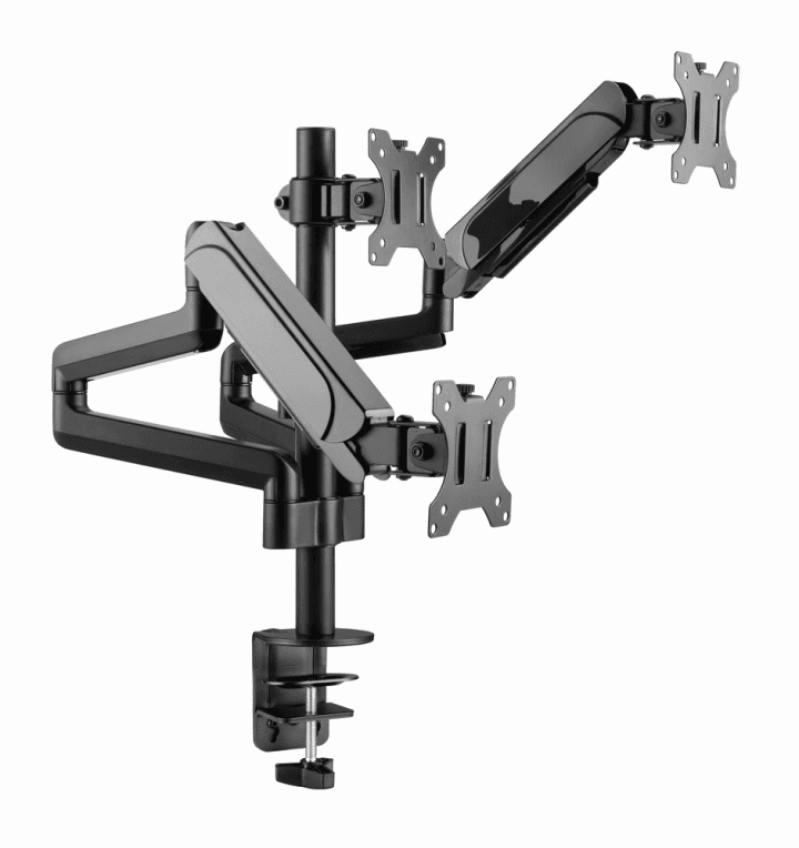 Soporte Gembird MA-DA3-01 Brazo Ajustable Mesa 3 Monitores Movimiento Completo — imagen 1