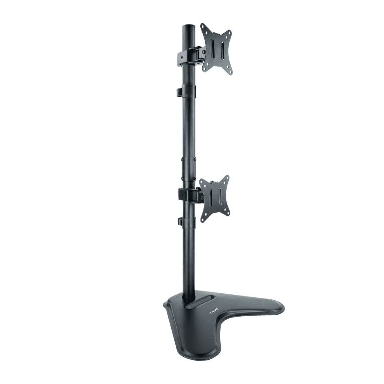 Soporte Tooq DB1703TNV-B Mesa 2 Pantallas Verticales 17-32 Negro — imagen 1