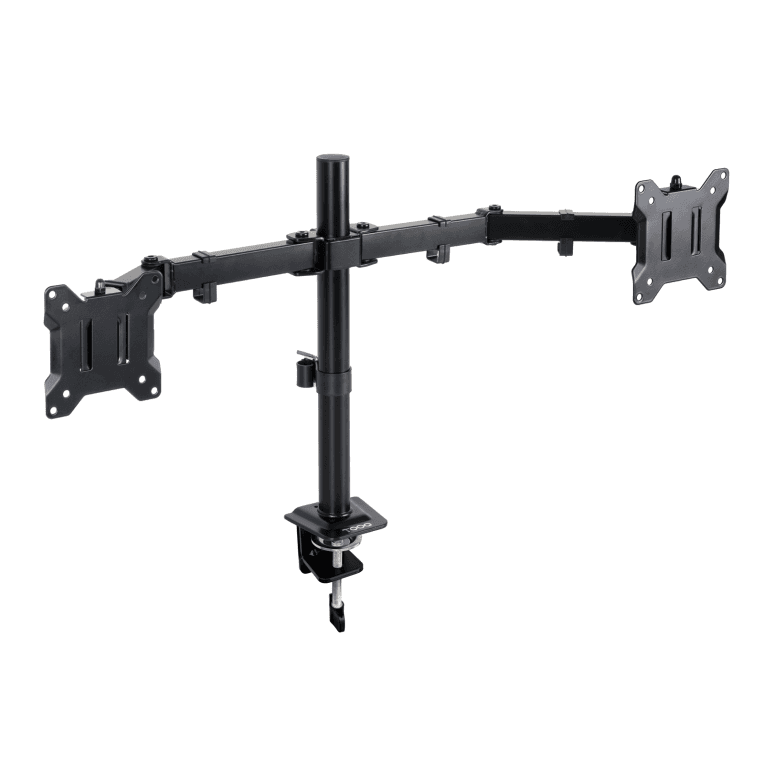 Soporte Tooq DB1802TN-B Gira Inclina 2 Brazos 17 a 27 Pulgadas Negro — imagen 1