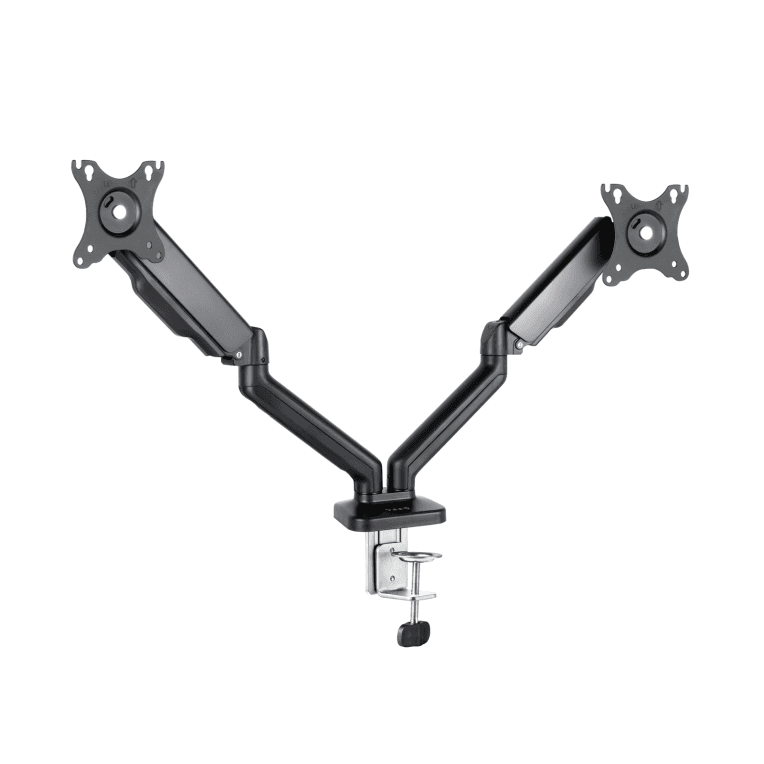 Soporte Tooq DB5132TNR-B Mesa Pantalla Gira Inclina 2 Brazos — imagen 1