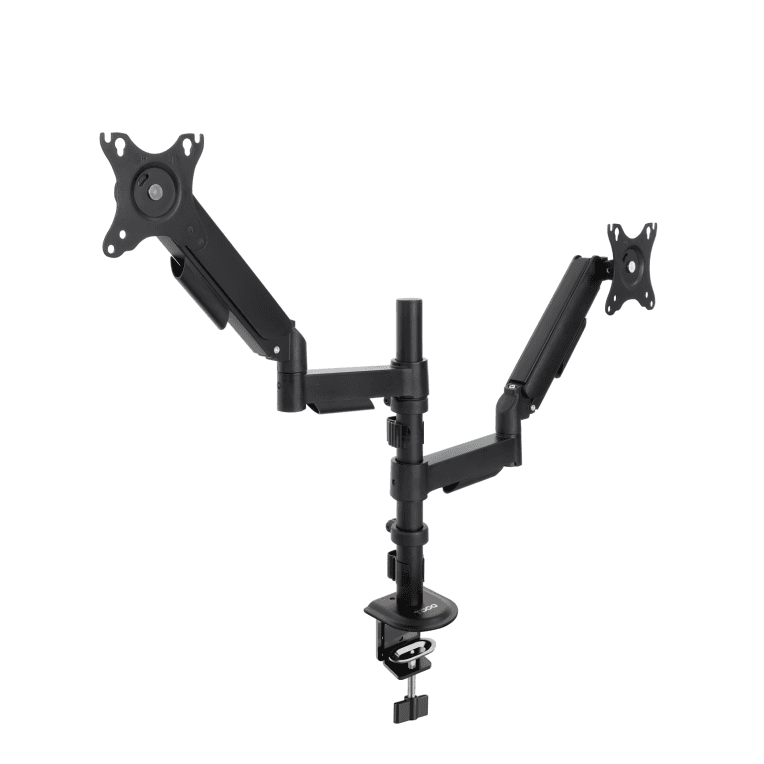 Soporte Tooq Mesa Pant. Gira Incli 2 Brazos 17-32 Negro DB1533TNR-B — imagen 1